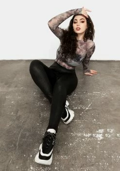 MET1 KURAKURA GRAPHIC LEGGINGS Bottoms