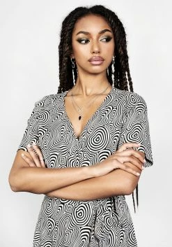 MET1 SUMMERS PRINTED WRAP DRESS Dresses