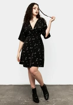 MET1 Blithe Kimono Wrap Mini Dress