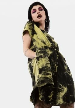 MET1 Dresses SCHOLOMANCE TIE DYE SKATER DRESS