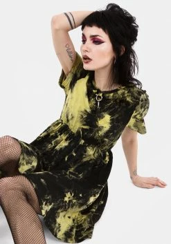 MET1 Dresses SCHOLOMANCE TIE DYE SKATER DRESS