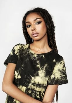 MET1 Dresses SCHOLOMANCE TIE DYE SKATER DRESS