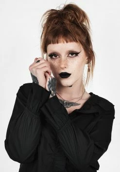 MET1 Tops FANTOMETTE VOLUME SLEEVE BLOUSE