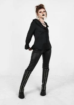 MET1 Tops FANTOMETTE VOLUME SLEEVE BLOUSE