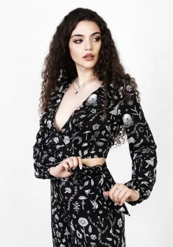 MET1 HEDGEWITCH WRAP TOP Tops