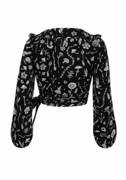 MET1 HEDGEWITCH WRAP TOP Tops