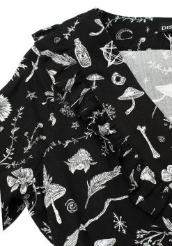 MET1 HEDGEWITCH WRAP TOP Tops