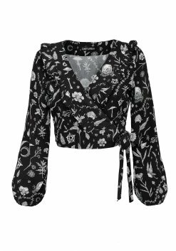 MET1 HEDGEWITCH WRAP TOP Tops