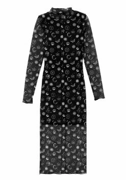 PFA1 EUPHORIA MESH MIDI DRESS