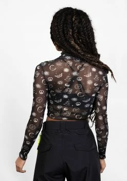 PFA1 Tops EUPHORIA LETTUCE EDGE MESH CROP TOP 13 PFA1 Tops EUPHORIA LETTUCE EDGE MESH CROP TOP