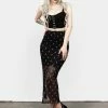 PFA1 WICKED MESH MIDI SKIRT