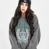 PFA1 Tops Disturbia College Oversized Sweater