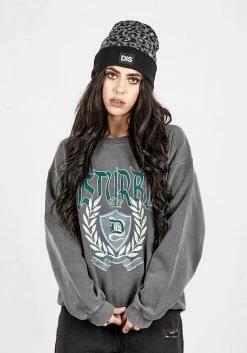 PFA1 Tops Disturbia College Oversized Sweater
