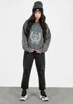 PFA1 Tops Disturbia College Oversized Sweater