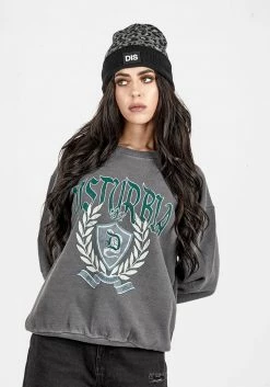 PFA1 Tops Disturbia College Oversized Sweater