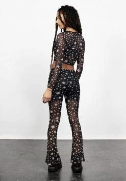 PFA1 Bottoms ENSNARE PINTUCK FLARES