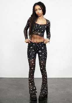 PFA1 Bottoms ENSNARE PINTUCK FLARES