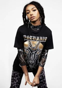 TOT1 Tops BLACK PHILLIP T-SHIRT