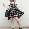 MET1 Singles Plaid Dress Dresses
