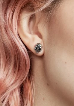 TOU1 MORI SKULL STUD EARRINGS Jewellery
