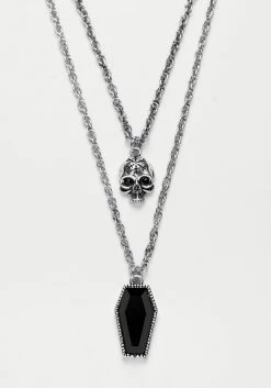 TOU1 Jewellery DEATH MULTICHAIN NECKLACE 12 TOU1 Jewellery DEATH MULTICHAIN NECKLACE
