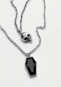 TOU1 Jewellery DEATH MULTICHAIN NECKLACE