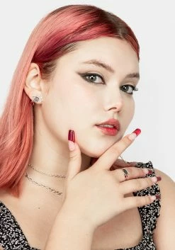 TOU1 BLEEDING EYE CZ RING