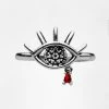 TOU1 BLEEDING EYE CZ RING