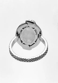 TOU1 Jewellery SERPENT MOONSTONE RING