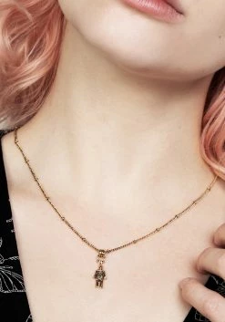 TOU1 Jewellery WICKER MAN PENDANT CHAIN