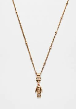 TOU1 Jewellery WICKER MAN PENDANT CHAIN