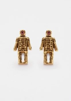 TOU1 WICKER MAN STUD EARRINGS