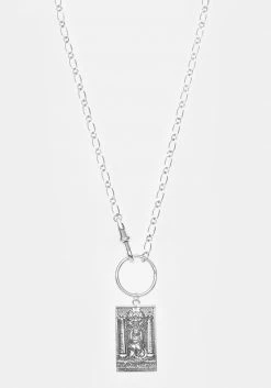 TOU1 THE HIGH PRIESTESS TAROT PENDANT NECKLACE Jewellery