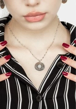 TOU1 GODDESS TRIPLE MOON MOONSTONE PENDANT NECKLACE Jewellery 11 TOU1 GODDESS TRIPLE MOON MOONSTONE PENDANT NECKLACE Jewellery