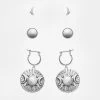 TOU1 GODDESS TRIPLE MOON MOONSTONE EAR STUD PACK Jewellery