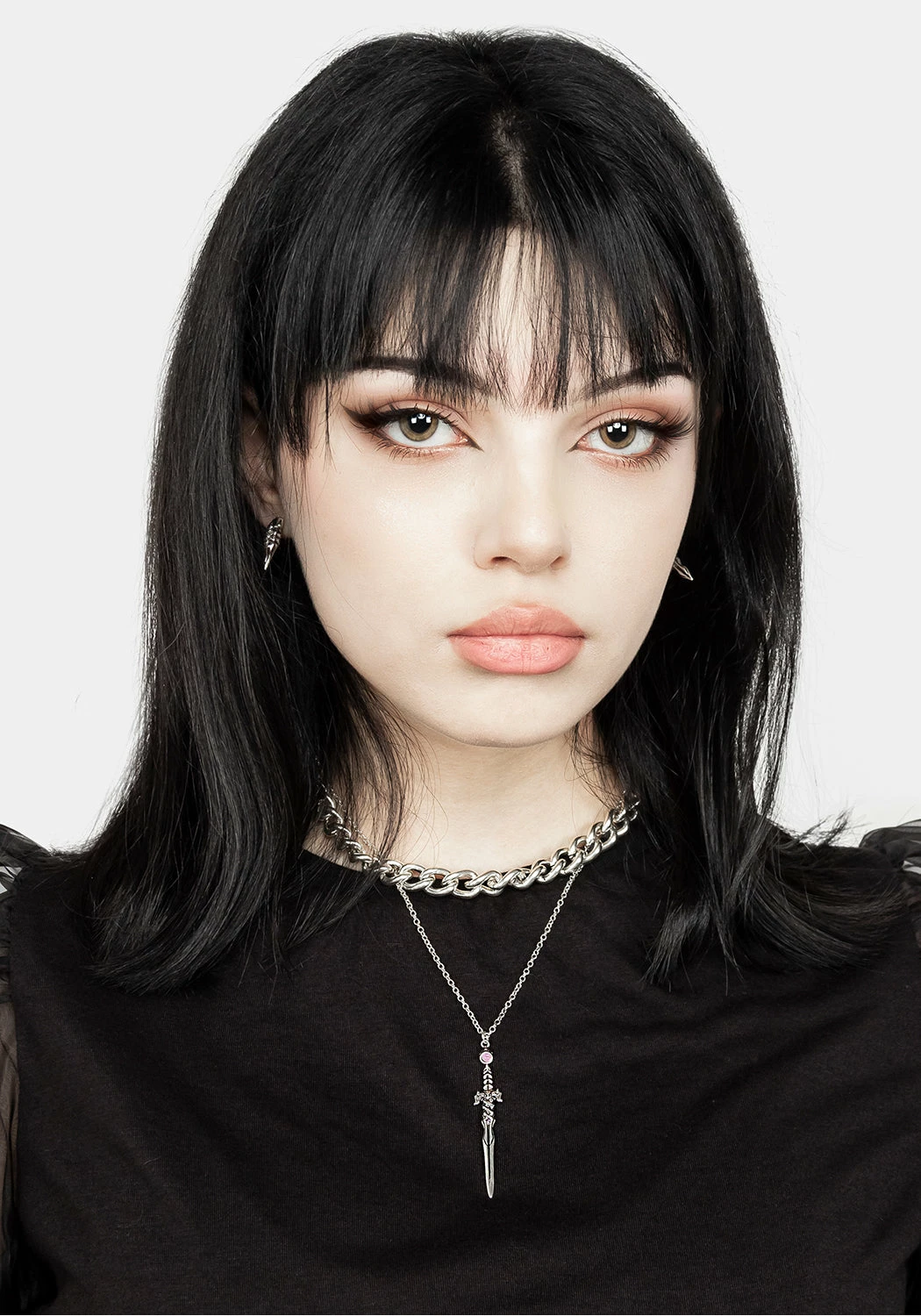 TOU1 Jewellery RITUAL DAGGER AMETHYST PENDANT NECKLACE 4 TOU1 Jewellery RITUAL DAGGER AMETHYST PENDANT NECKLACE