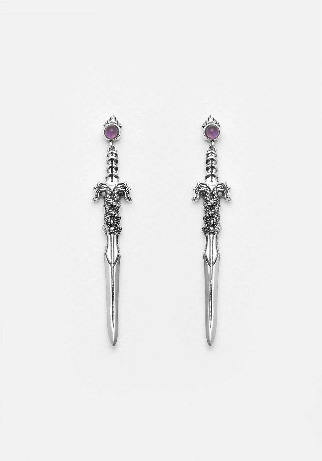 TOU1 RITUAL DAGGER AMETHYST DROP EARRINGS Jewellery 3 TOU1 RITUAL DAGGER AMETHYST DROP EARRINGS Jewellery