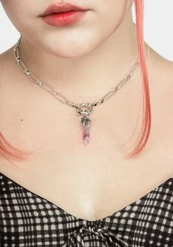 TOU1 TALON AMETHYST SHARD NECKLACE 11 TOU1 TALON AMETHYST SHARD NECKLACE
