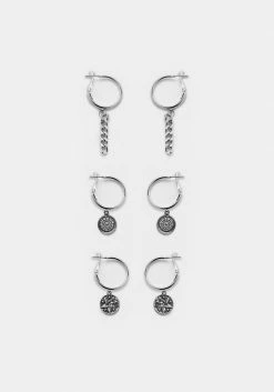 TOU1 OCCULT TRIPLE EARRING SET Jewellery