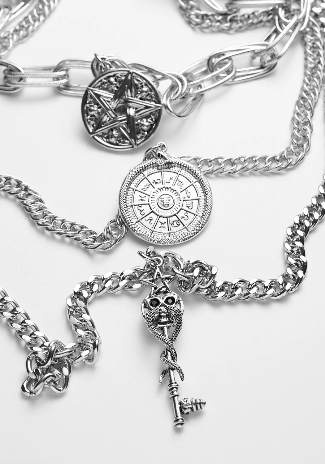 TOU1 OCCULT MULTICHAIN NECKLACE 5 TOU1 OCCULT MULTICHAIN NECKLACE