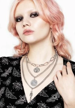 TOU1 OCCULT MULTICHAIN NECKLACE 12 TOU1 OCCULT MULTICHAIN NECKLACE