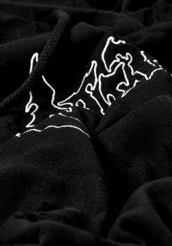 DDS1 Tops VOID DISTRESSED HOODY DRESS