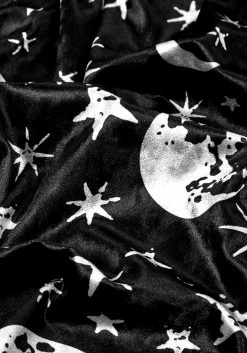 MET1 ALLNIGHTER VELVET CROP TOP